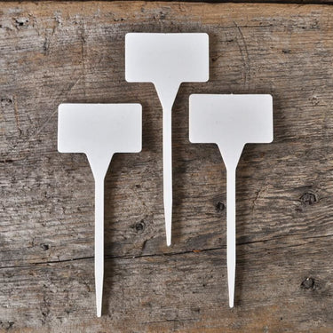 White T-Style Plant Labels (10 pack) - Supplies